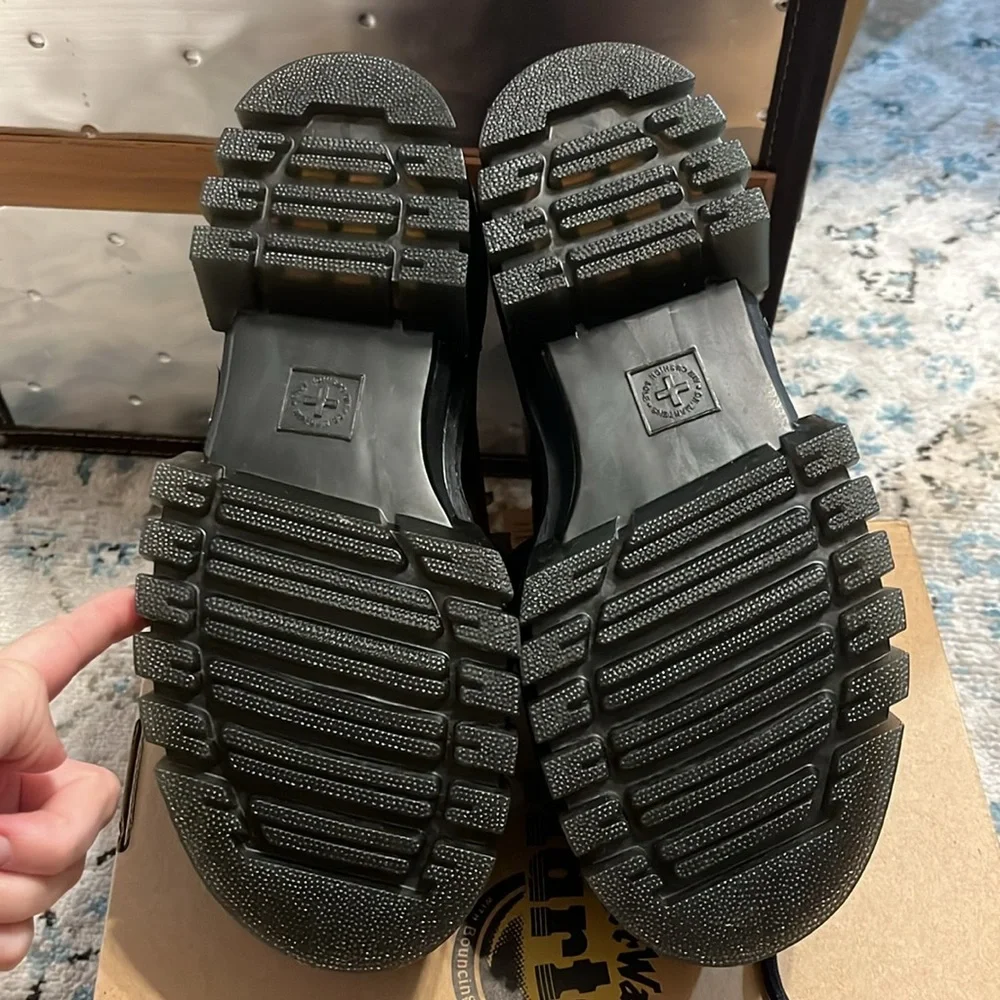 NWT Dr. Martens Audrick Brando Platform Leather Boots UK 4/US 6 - Picture 15 of 17